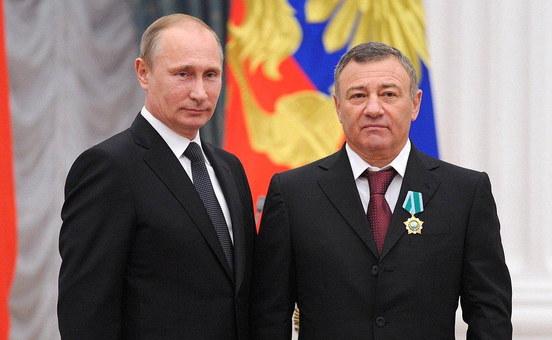 Аркадий Ротенберг с Путиным